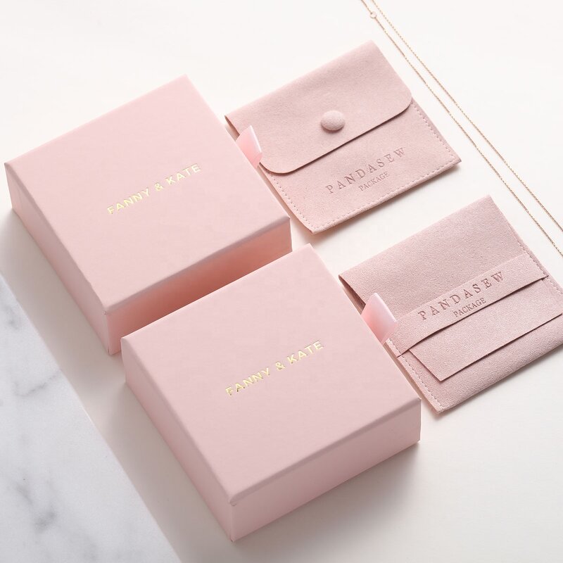 Jewelry Box Manufacturer - Custom Logo Luxury Paper Box Bracelet Necklace Microfiber