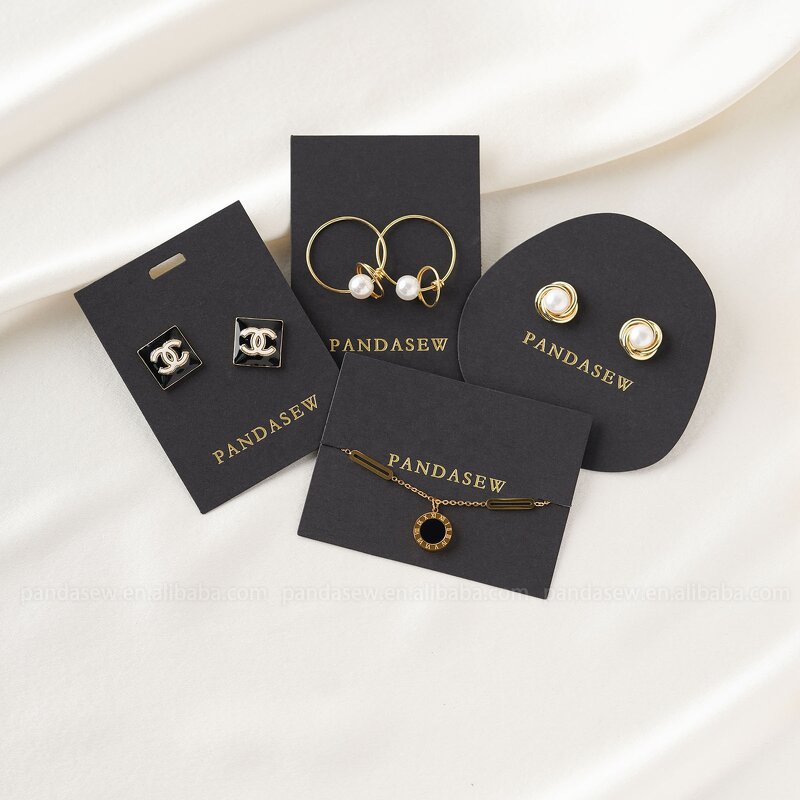 Jewelry Pouch Manufacturer - Custom Logo Drawstring Pouch with Jewelry Display Card