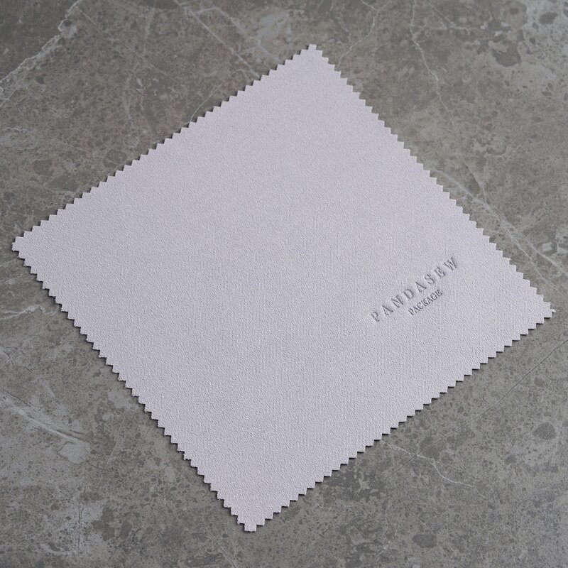 Polishing Cloth - Custom Logo 15x15cm Microfiber Suede Silver Jewelry Cleaning Cloth
