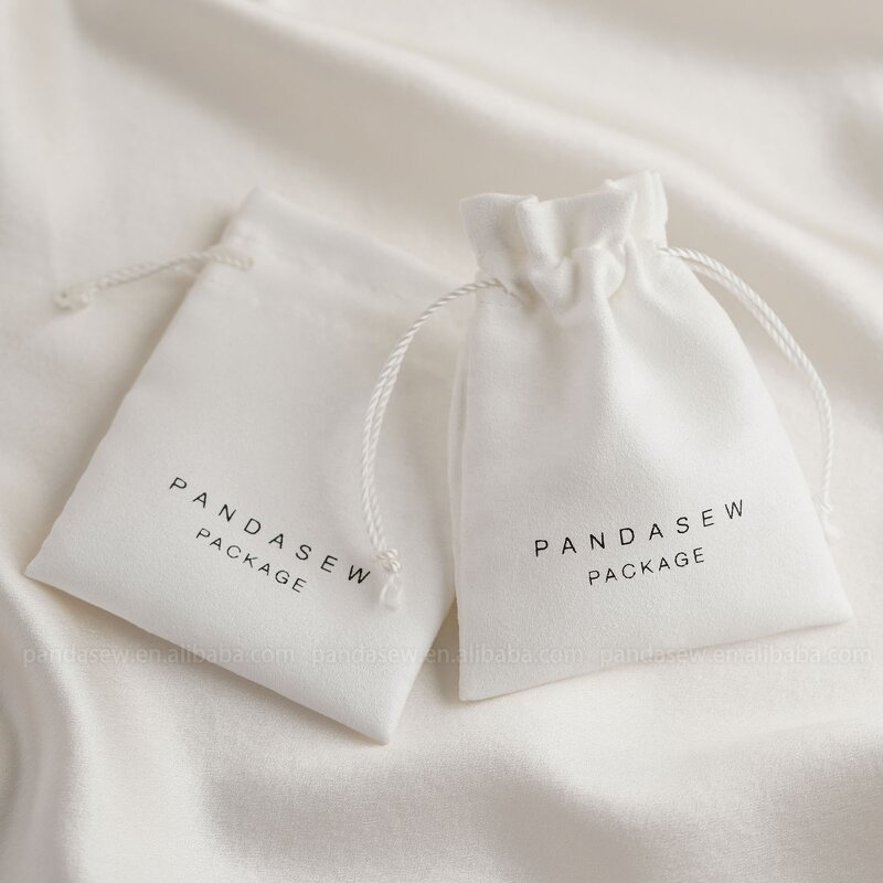 Jewelry Pouch Manufacturer - Custom Logo Suede Velvet Flap Bag Bracelet Necklace