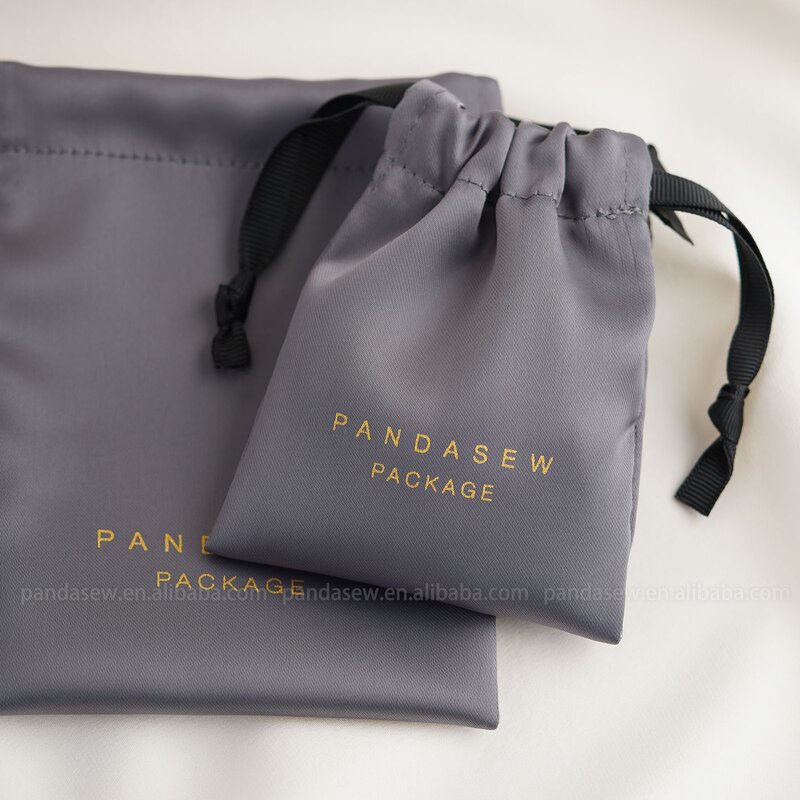 Satin Pouch Manufacturer - Custom Logo Luxury Dense Silk Satin Jewelry Drawstring Pouch