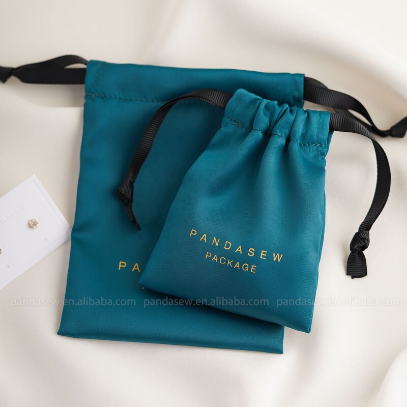 Satin Pouch Manufacturer - Custom Logo Dense Silk Satin Bag Earring Necklace Bracelet