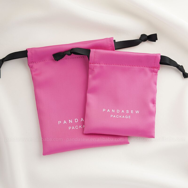 Satin Pouch Manufacturer - Luxury Dense Silk Satin Drawstring Wedding Favor Candy Bag