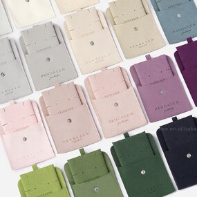 Jewelry Pouch Manufacturer - Custom Logo Microfiber Snap Button Insert Pad Jewelry Holder