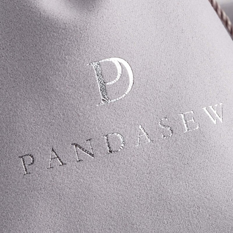 Velvet Pouch Manufacturer - Custom Logo Hot Stamping Gray Velvet Jewelry Pouch