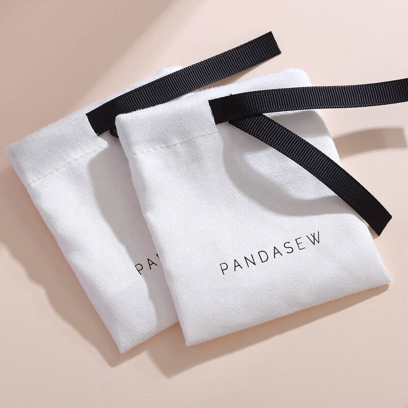Jewelry Pouch Manufacturer - Custom Logo Printed Suede Jewelry Packaging Drawstring