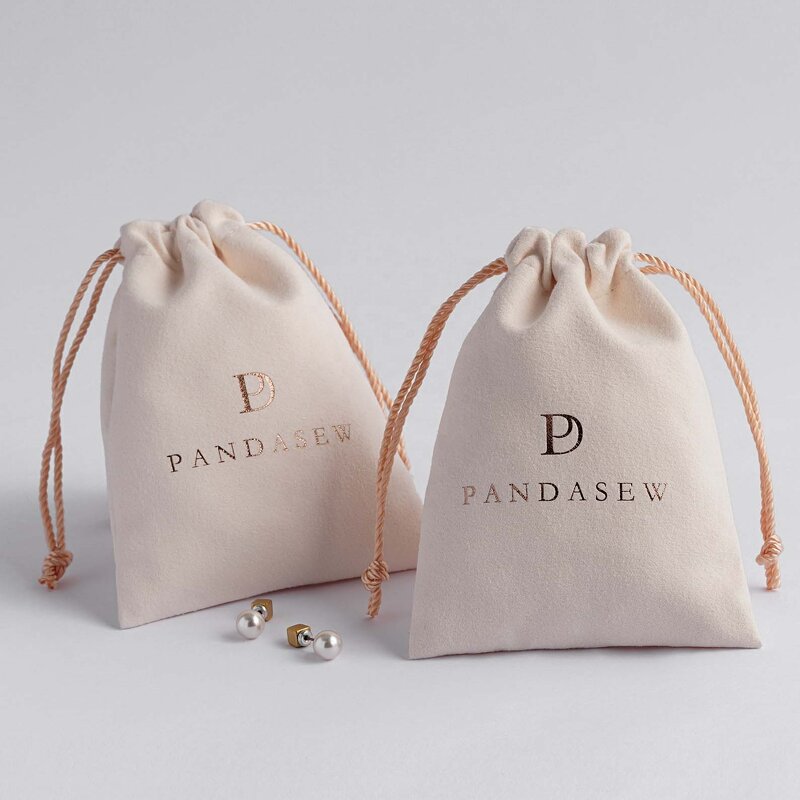 Velvet Pouch Manufacturer - Custom Logo Gift Packaging Velvet Drawstring Pouch