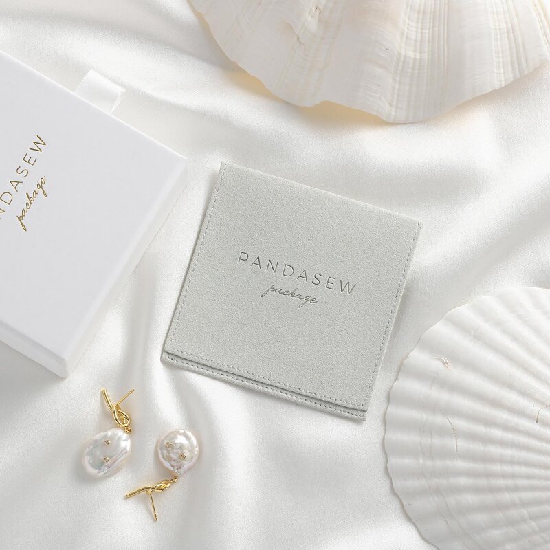 Jewelry Pouch Manufacturer - Custom Logo Suede Microfiber Earrings Finger Rings