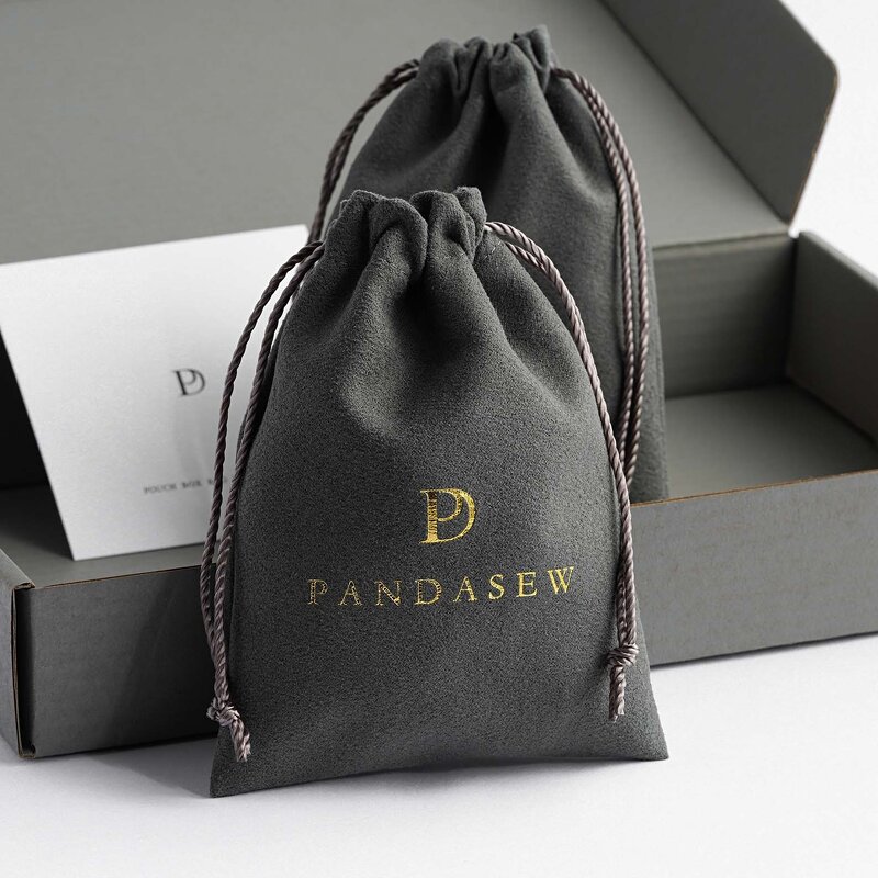 Velvet Pouch Manufacturer - Custom Logo Small Mini Velvet Suede Jewelry Pouch