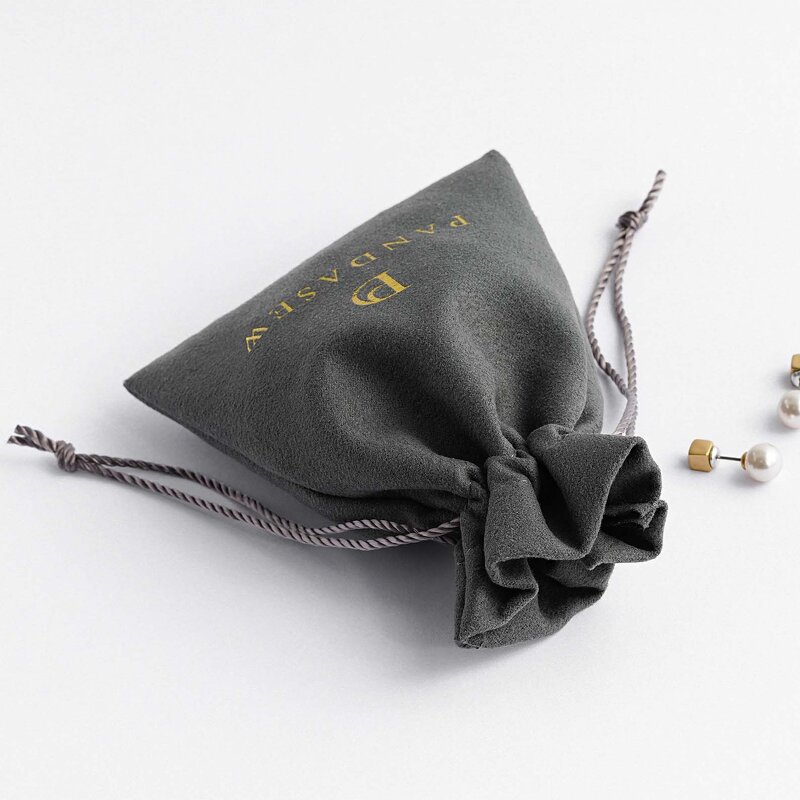 Velvet Pouch Manufacturer - Custom Logo Small Mini Velvet Suede Jewelry Pouch