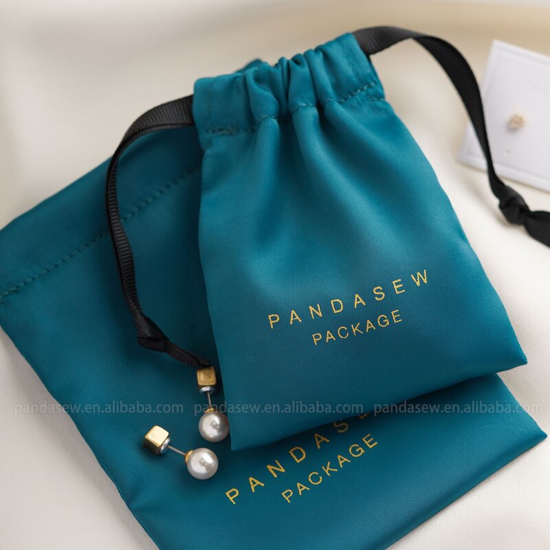 Satin Pouch Manufacturer - Custom Logo Dense Silk Satin Bag Earring Necklace Bracelet