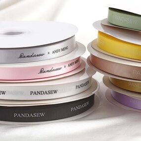 Ribbon Manufacturer - Custom Logo Silk Screen Printed Brand Name Polyester Ribbon