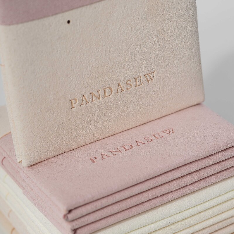 Jewelry Pouch Manufacturer - Custom Logo Luxury Microfiber Jewelry Pad Fabric Tags