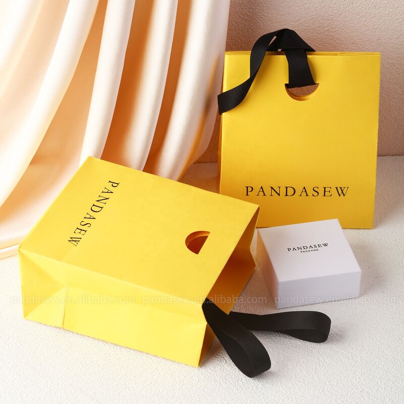 Paper Bag Manufacturer - Custom Logo Grocery Kraft Paper Shopping Bag with Handle