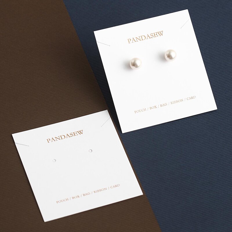 Display Card Manufacturer - Custom Logo 400gsm Paper Necklace Earring Holder Card