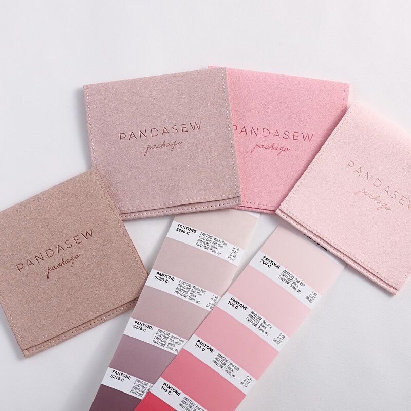 Jewelry Pouch Manufacturer - Custom Logo 8x8cm Luxury Microfiber Suede Gift Pouch