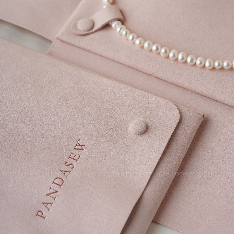 Jewelry Tray Manufacturer - Custom Logo Pink Microfiber Necklace Display Plate