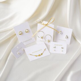 Display Card Manufacturer - Custom Logo 400gsm Paper Necklace Earring Packaging