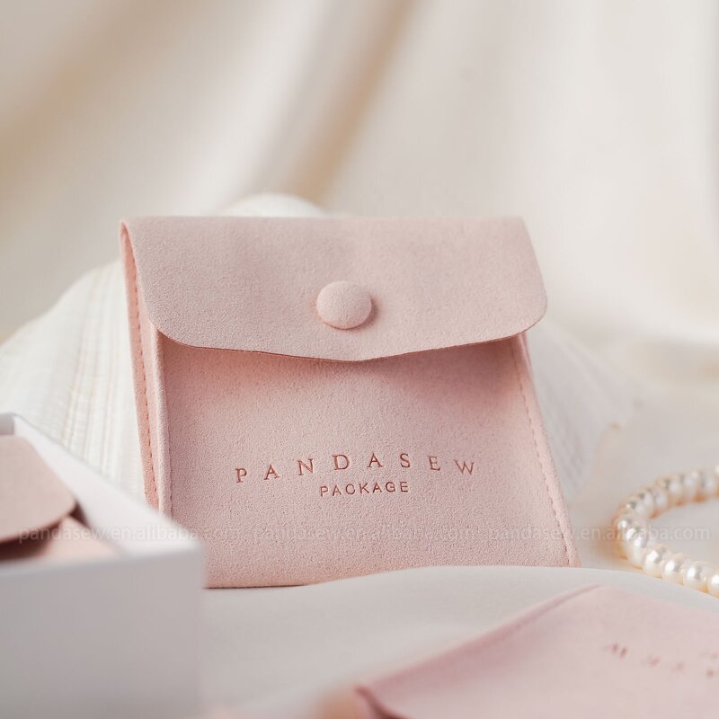 Jewelry Pouch Manufacturer - Custom Logo Luxury Microfiber Jewelry Packaging Gift Bags