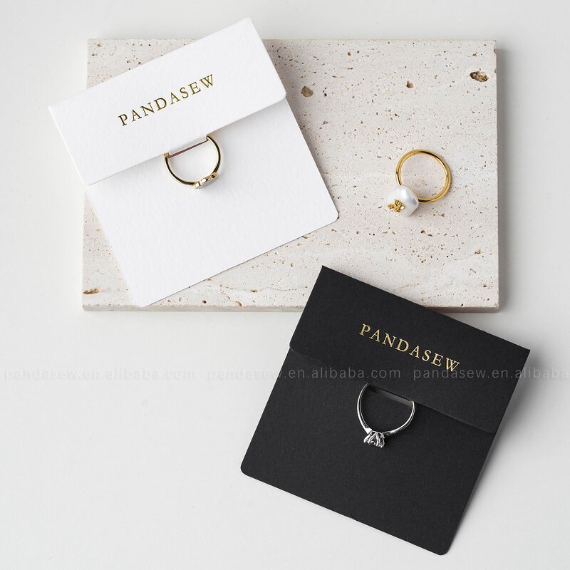 Display Card Manufacturer - Custom Logo 8x8cm 400gsm Paper Rings Holder Card