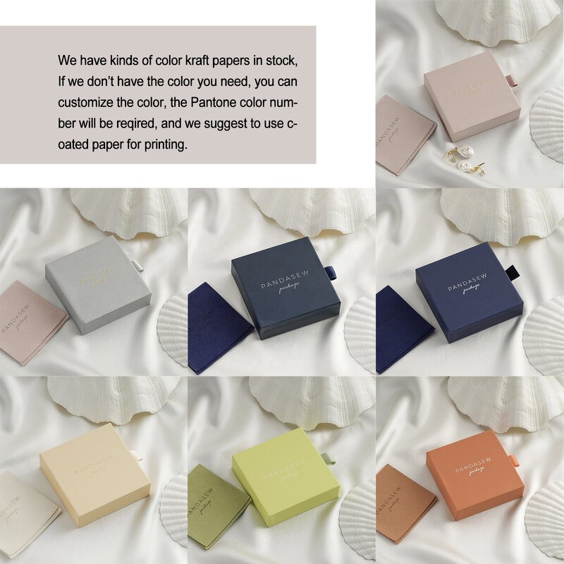 Jewelry Box Manufacturer - Custom Logo Size Color Cardboard Slide Drawer Jewelry Box