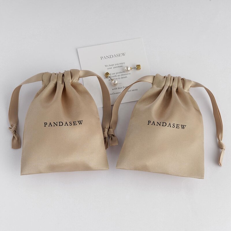 Satin Pouch Manufacturer - Custom Logo Printed Satin Jewelry Packaging Pouch