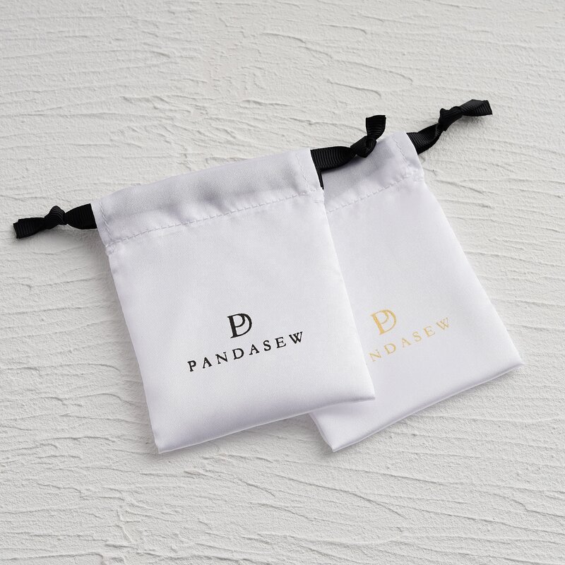 Satin Pouch Manufacturer - Custom Logo Luxury Satin Wedding Favor Gift Pouch