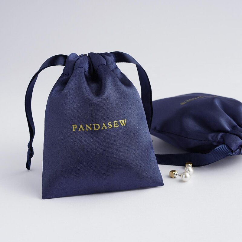 Satin Pouch Manufacturer - Custom Logo Satin Drawstring Closure Jewelry Gift Pouch