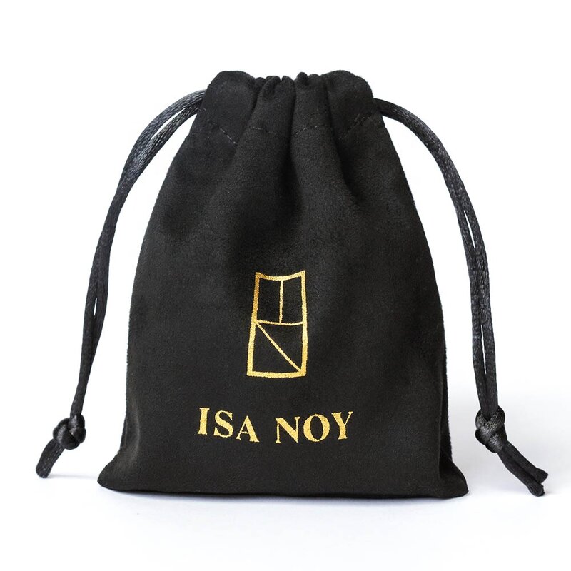 Jewelry Pouch Manufacturer - Custom Logo Luxury Soft Flannel Suede Drawstring Pouch