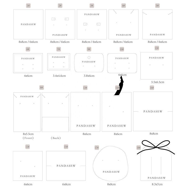 Display Card Manufacturer - Custom Logo 400gsm Paper Necklace Earring Display Card