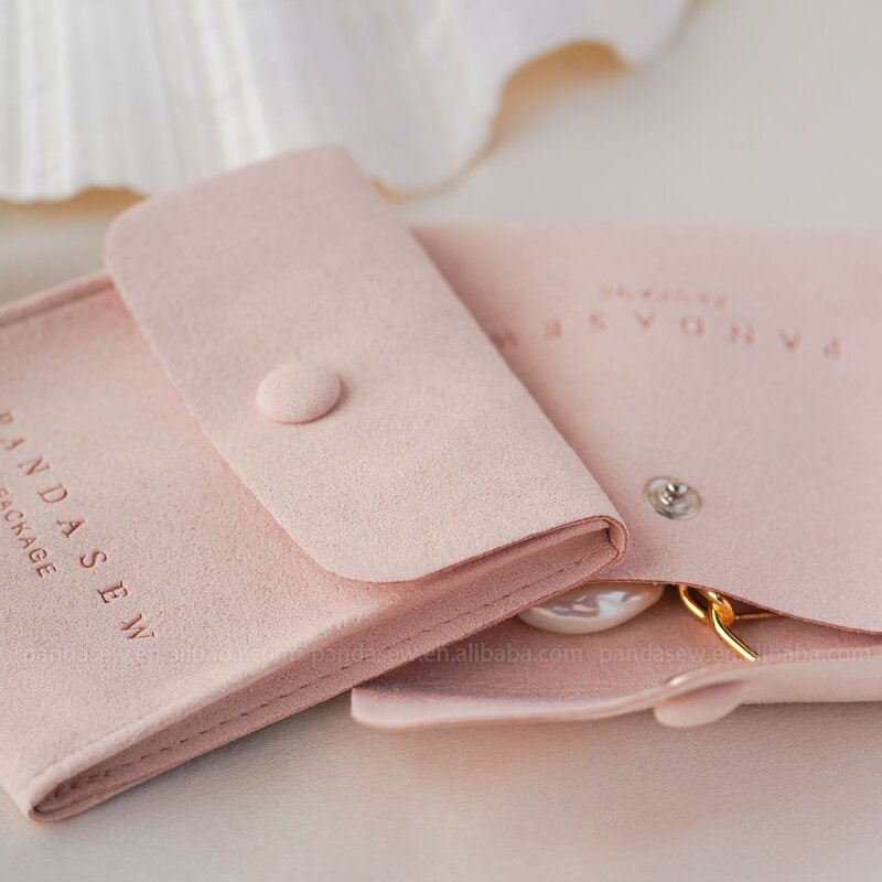 Jewelry Pouch Manufacturer - Custom Logo Luxury Microfiber Jewelry Packaging Gift Bags