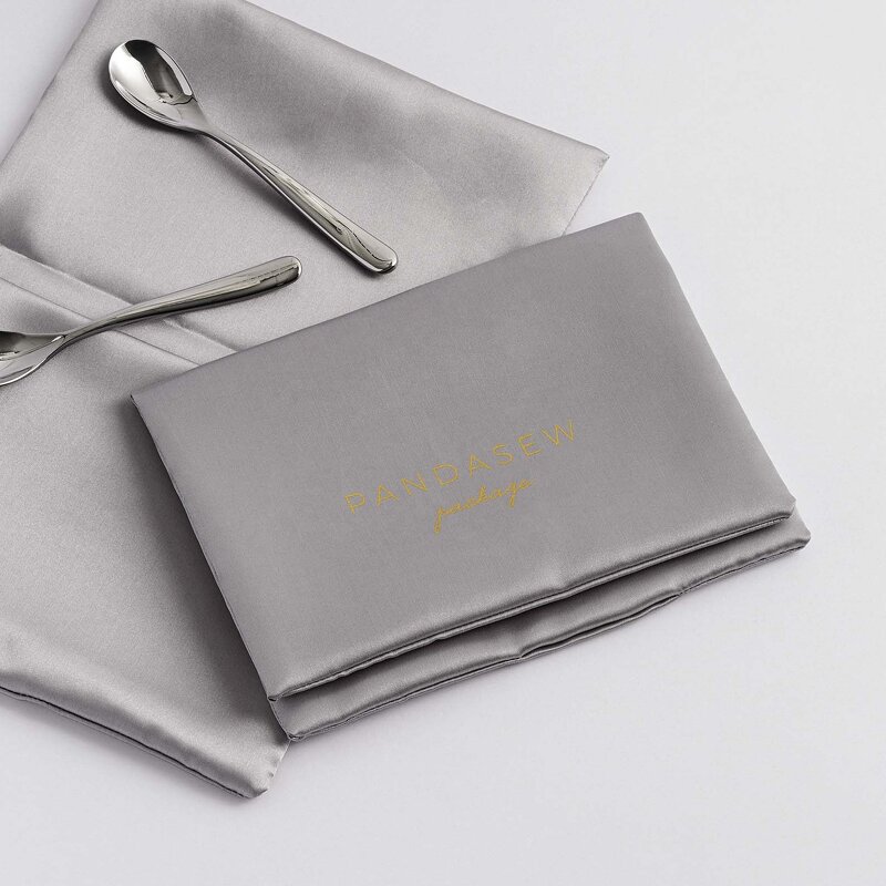 Satin Pouch Manufacturer - Custom Logo Satin Envelope Flap Jewelry Gift Pouch