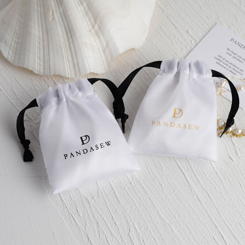 Satin Pouch Manufacturer - Custom Logo Luxury Satin Wedding Favor Gift Pouch