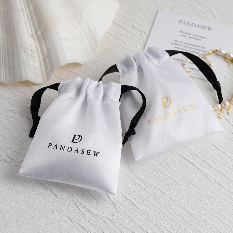 Satin Pouch Manufacturer - Custom Logo Luxury Satin Wedding Favor Gift Pouch