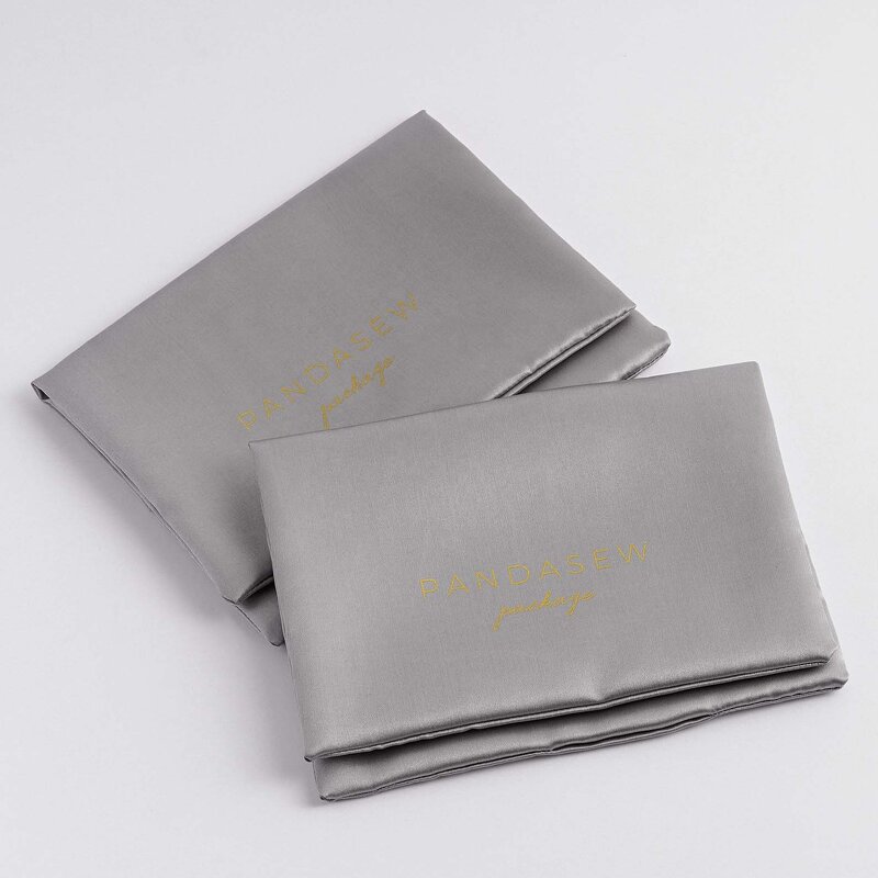 Satin Pouch Manufacturer - Custom Logo Satin Envelope Flap Jewelry Gift Pouch