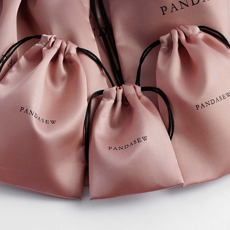 Satin Pouch Manufacturer - Wholesale 13x10cm Pink Satin Drawstring Jewelry Pouch