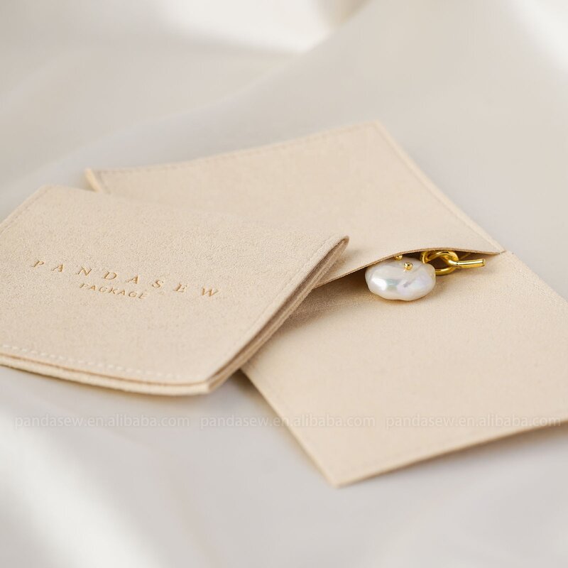 Jewelry Pouch Manufacturer - Custom Logo Small Microfiber Pouch Dice Jewelry Packaging