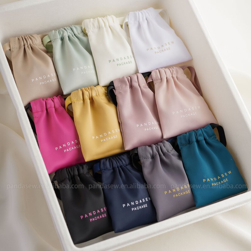 Satin Pouch Manufacturer - Luxury Dense Silk Satin Drawstring Wedding Favor Candy Bag