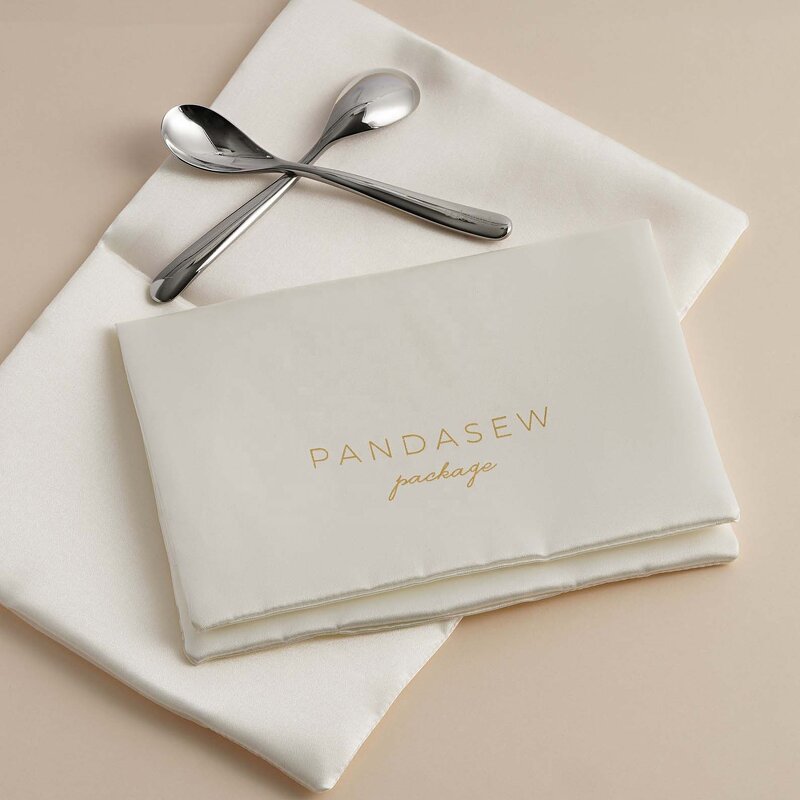 Satin Pouch Manufacturer - Custom Logo Satin Small Envelope Flap Necklace Pouch