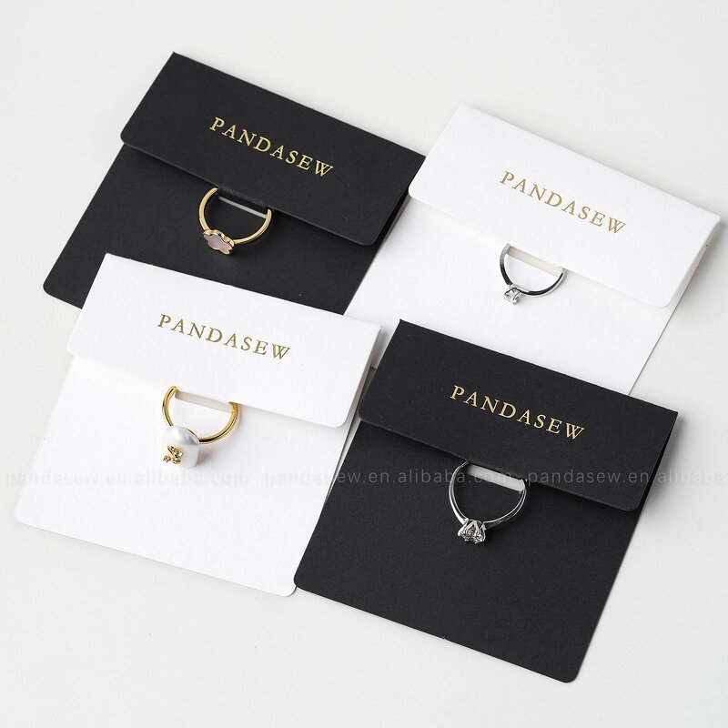 Display Card Manufacturer - Custom Logo 8x8cm 400gsm Paper Rings Holder Card