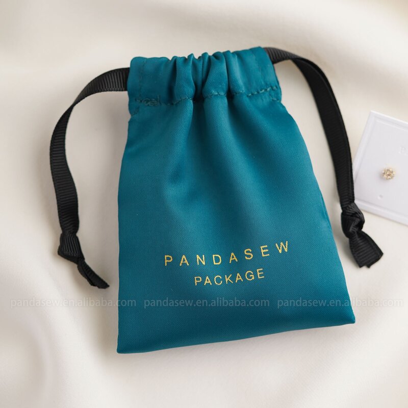 Satin Pouch Manufacturer - Custom Logo Dense Silk Satin Bag Earring Necklace Bracelet