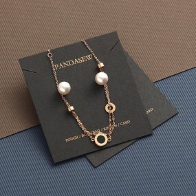 Display Card Manufacturer - Custom Logo 400gsm Paper Necklace Earring Display Card