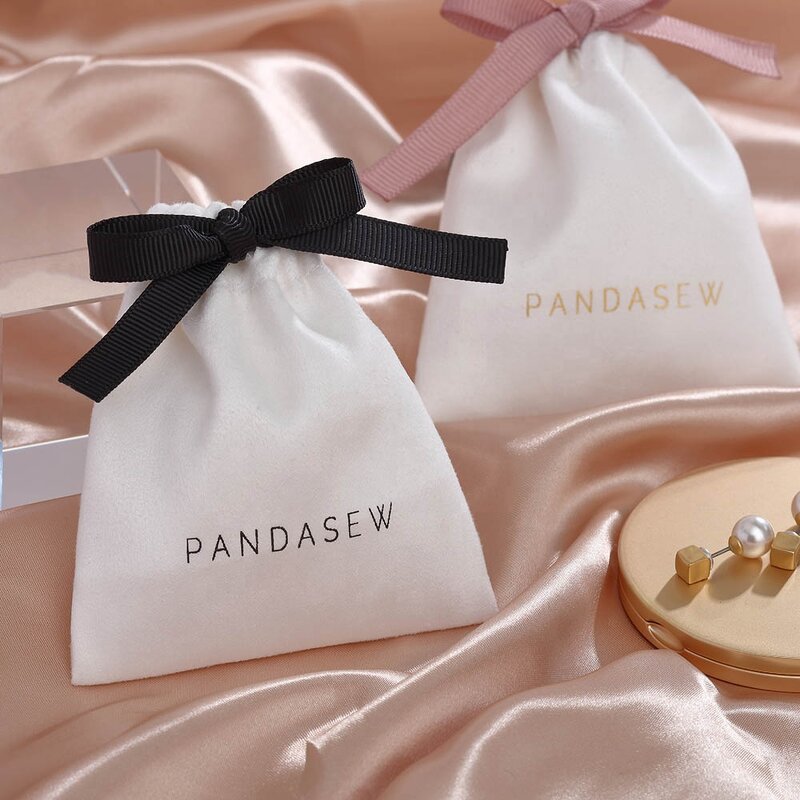 Jewelry Pouch Manufacturer - Custom Logo Printed Suede Jewelry Packaging Drawstring