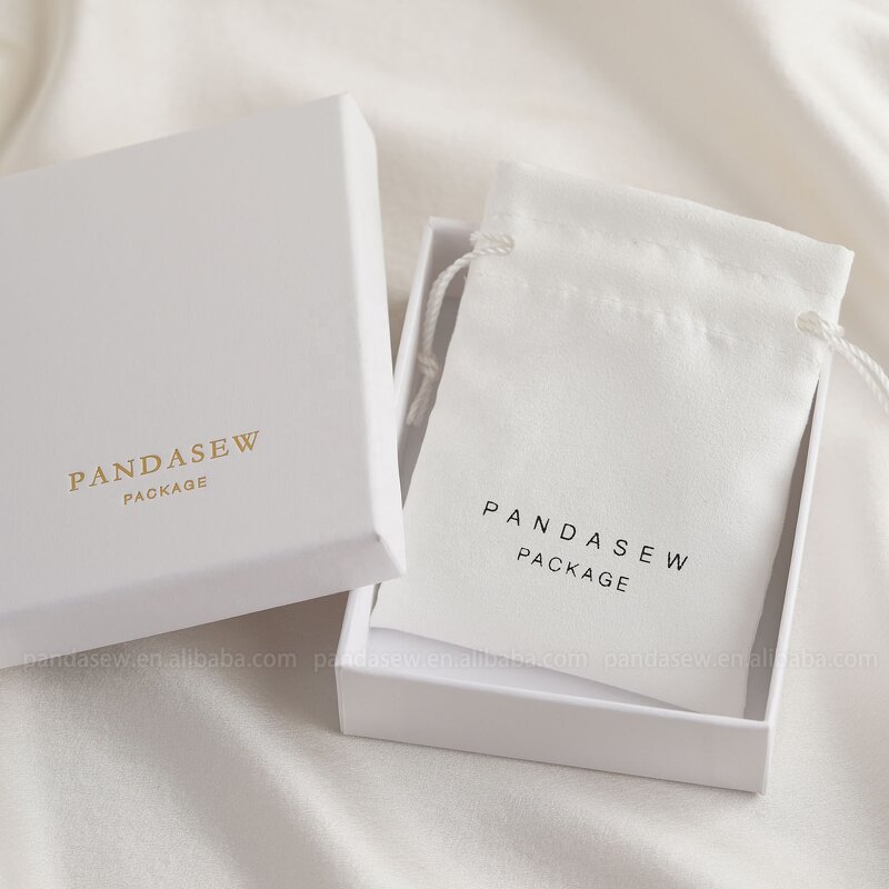 Jewelry Pouch Manufacturer - Custom Logo Suede Velvet Flap Bag Bracelet Necklace