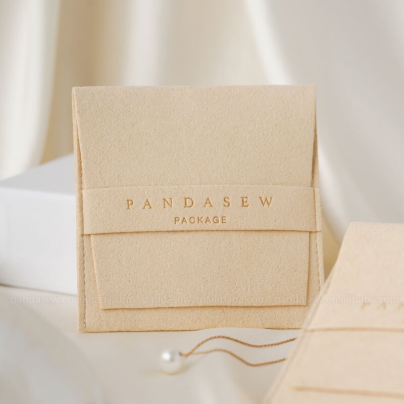 Jewelry Pouch Manufacturer - Luxury Microfiber Pouch Necklace Earrings Ring Envelope