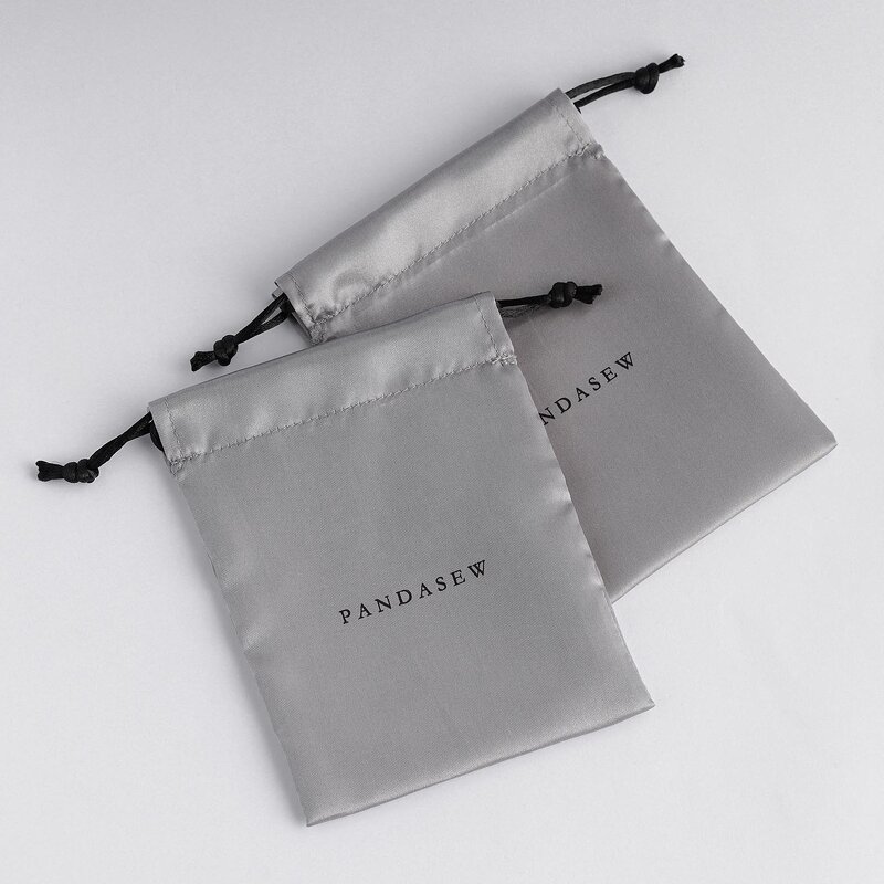 Satin Pouch Manufacturer - Custom Logo Small Luxury Satin Jewelry Drawstring Pouch