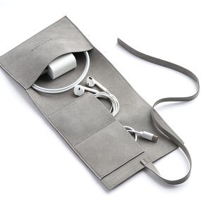 Cable Organizer - Custom Logo 14mm Microfiber USB Charger Cord Organizer Travel