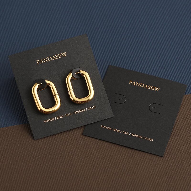 Display Card Manufacturer - Custom Logo 400gsm Paper Necklace Earring Display Card