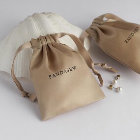 Satin Pouch Manufacturer - Custom Logo Printed Satin Jewelry Packaging Pouch