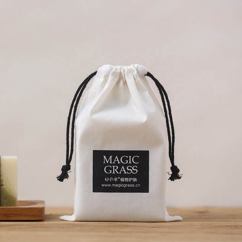 Cotton Bag Manufacturer - Custom Logo 8*10cm Cotton Canvas Gift Packaging Pouch